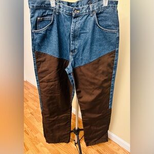 WRANGLER ProGear Men’s Hunting/Cycling Jeans 
Denim/Brown 
Sz 38x32